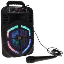 Caixa de Som Portátil Neon Knight NKTG 8" Bluetooth com Microfone Caixa de Som Portátil Neon Knight NKTG 8" Bluetooth com Microfone