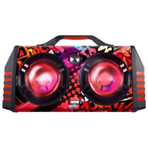 Caixa de Som Portátil Novik 60W RMS, com 2x Woofer 6.5, Bluetooth/USB/SD, LED - SHOCK 26