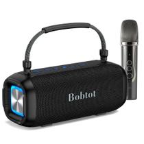 Caixa de Som Portátil para Karaokê Bobtot BT 5.3 à Prova d'Água IPX6 Caixa de Som Portátil para Karaokê Bobtot BT 5.3 à Prova d'Água IPX6