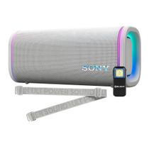 Caixa de Som Portátil Sem Fio Sony ULT FIELD 5 IP67 à Prova d'Água com Bateria de 25H (Off White) Kit com Luz Recarregável Clip-On (2 Itens)