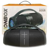Caixa De Som Portatil Sumay Lionbox Led - Cor Cinza ou Preto