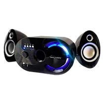 Caixa de Som Preta/Prata 2.1 Multimídia Infokit 18W