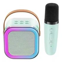 Caixa de Som Profissional C/ Microfone S/fio Bluetooth Karaokê Muda Voz - xtrad