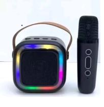 Caixa de Som Profissional C/ Microfone Sem Fio Bluetooth