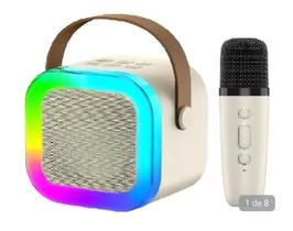 Caixa de Som Profissional Karaokê Com Microfone Sem Fio Bluetooth - Altomex