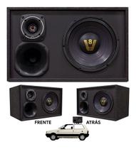 Caixa De Som Propaganda Volante Carro 2 Lados Falante 10