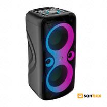 Caixa de Som Pulse Pulsebox 2 Double 8 Sp510 Bluetooth FM LED 1100W