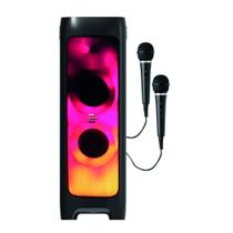 Caixa de Som Pulse Sp512 Flamebox DJ Bluetooth LED TWS 5000w-2 MIC