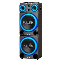 Caixa de Som Pulse Torre Double SP515 15 pol" LED Bluetooth- 3500w