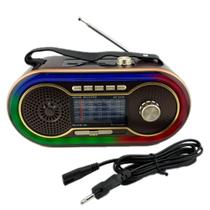 Caixa De Som Rádio Retrô Am Fm Bivolt Pen Drive Bluetooth RGB Caixa De Som Rádio Retrô Am Fm Bivolt Pen Drive Bluetooth RGB