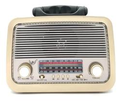 Caixa De Som Radio Retro Bluetooth Am/Fm/Sd/Usb /110V/220V