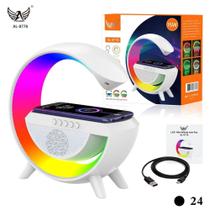 Caixa De Som Recarregável 15W FM Com Indução LED AL-8778 - Altomex Caixa De Som Recarregável 15W FM Com Indução LED AL-8778 - Altomex