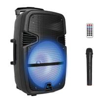 Caixa de som recarregável portátil ndr-a15 c/ mic sem fio