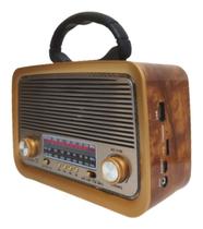 Caixa De Som Retro Bluetooth Radio Fm Usb Vintage Lanterna