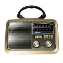 Caixa de Som Retrô Estilo Vintage Bluetooth com Rádio Antigo FM AM SW Entrada USB