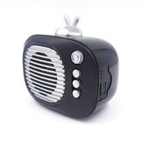 Caixa de Som Retrô Vintage Classic USB Portátil Bluetooth Cartão de Memória Recarregável MD-98