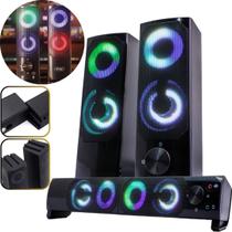 Caixa de Som Rgb 12w Usb Soundbar Para Computador Tv Notebook Projetor