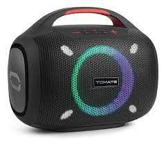 Caixa de som rgb portatil bluetooth/radio 120w tomate mts-8011