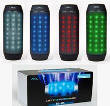 Caixa de som sem fio com Bluetooth, micro SD e rádio FM