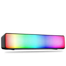 Caixa de Som Soundbar Gamer PC Notebook Subwoofer RGB LED Multimídia KP-RO811 - Knup