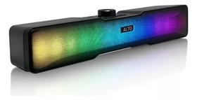 Caixa De Som Soundbar Gamer PC Tv Notebook Led Rgb Estéreo