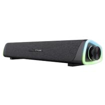 Caixa De Som Soundbar Gamer Trust X Axon RGB Soundbar Stereo 2.0 Preto C/Roda Volume - GXT 620