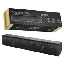 Caixa De Som Soundbar Office Cx005 6w Estéreo Bright Preto Caixa De Som Soundbar Office Cx005 6w Estéreo Bright Preto