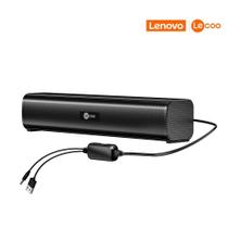 Caixa de Som Soundbar Para PC Lecoo DS107 2.0 6W Usb P2 - Preta