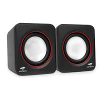 Caixa de Som Speaker 2.0 3W RMS Usb Preta SP-301BK C3Tech