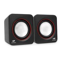Caixa de Som Speaker 2.0 3W RMS Usb Preta SP-301BK C3Tech