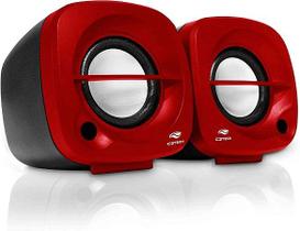 Caixa de som speaker 2.0 3w sp-303 vermelha c3tech