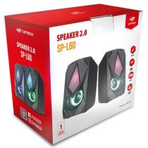 Caixa de Som Speaker 2.0 LED SP-L60BK C3 TECH