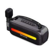 Caixa de Som Speaker Aiwa AWSS40BT 24 watts P.M.P.O com Bluetooth Rádio FM USB Preto