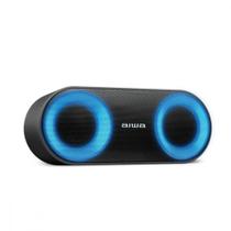 Caixa De Som Speaker Aiwa Bluetooth Luzes Multicores Ip65 Preto Bivolt