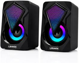 Caixa de Som Subwoofer ley-1916 3W USB Preto LED RGB Gamer Caixa de Som Subwoofer ley-1916 3W USB Preto LED RGB Gamer