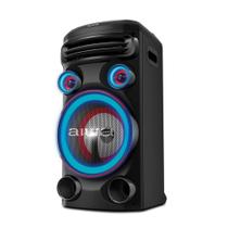 Caixa de Som Torre AIWA 1500W 1Woofer10" Bluetooth RGB USB Preta T1W-01 Bivolt