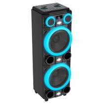 Caixa de Som Torre Double 2000W Bluetooth Pulse - SP518 - Pulsesound Caixa de Som Torre Double 2000W Bluetooth Pulse - SP518 - Pulsesound