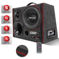 Caixa De Som Trio Amplificada 800w Subwoofer 8 Pol Shutt Bluetooth Usb Sd Led Casa Carro Completa