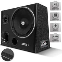 Caixa De Som Trio Automotivo Amplificada 800w Shutt 12 Polegadas Woofer Xplode Led Neon Toca Muito