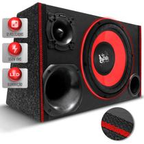 Caixa De Som Trio Automotivo Champion Subwoofer Beatz 12 Polegadas 550w RMS LED Neon