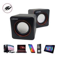 Caixa de Som USB 2.0 Lehmox com Som Estéreo Potente para PC, Notebook, Celular e Tablet Caixa de Som USB 2.0 Lehmox com Som Estéreo Potente para PC, Notebook, Celular e Tablet