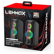 Caixa De Som Usb Gamer Para Notebook Computador Com Led Gt-S5 - Lehmox (Selsat)