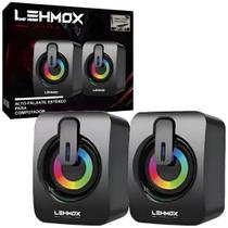 Caixa De Som Usb Lehmox Rgb Hyper GT Bivolt - LEY-1917 Caixa De Som Usb Lehmox Rgb Hyper GT Bivolt - LEY-1917