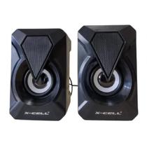 Caixa de Som USB Multimidia Com LED 10W RMS XC-CM-18