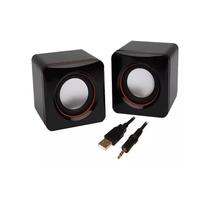 Caixa de som Usb+P2 6W - Par - Cores Diversas Caixa de som Usb+P2 6W - Par - Cores Diversas