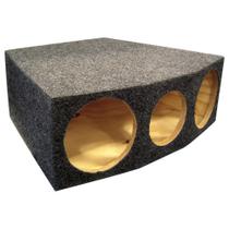 Caixa De Som Vazia 2 Cornetas E 1 Tweeter Trapezoidal Acarpetada