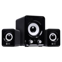 Caixa de Som Vinik 2.1 Standard Way CXST11W Subwoofer 11W, 2x Auto Falantes Conexão P2 e USB, Preto