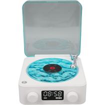 Caixa De Som Vinil Toca Disco Vitrola Usb Bluetooth Cartao Tf Luminaria Musica Recarregavel USB Portatil Decoraçao Vintage Retro Multiuso