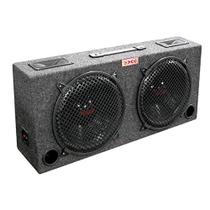 Caixa de som woofer XXX com 2 woofers de 10" 2 vias 300 W estilo angulado Caixa de som woofer XXX com 2 woofers de 10" 2 vias 300 W estilo angulado