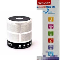Caixa De Som Ws887 Com Bluetooth Fm Micro Sd Aux